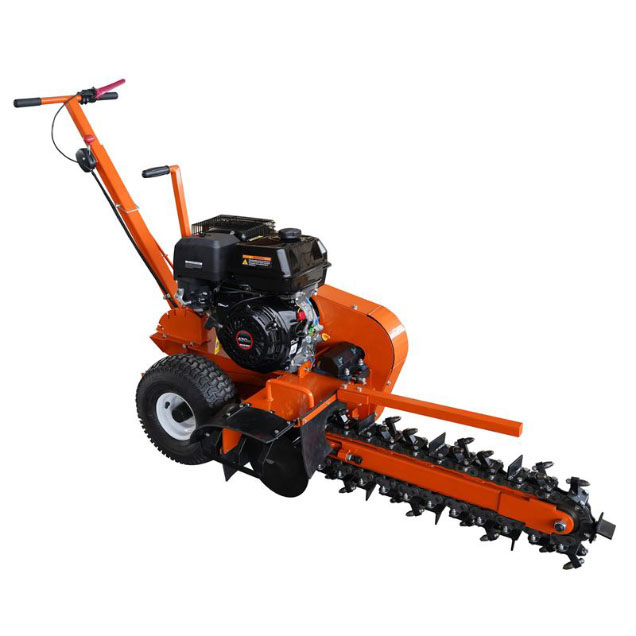 Order a Our petrol trencher is top of the line: with a powerful 15HP 4-stroke engine, it is easy to cut trenches up to 600mm deep and 100mm wide.
